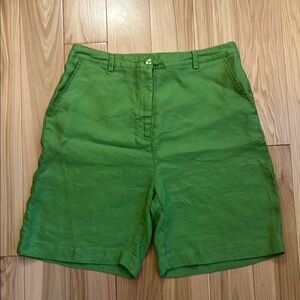 Ann Trinity high waist green Bermudas, shorts